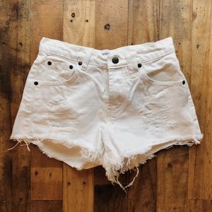 Sincerely Jules White Jean Shorts XS 24W